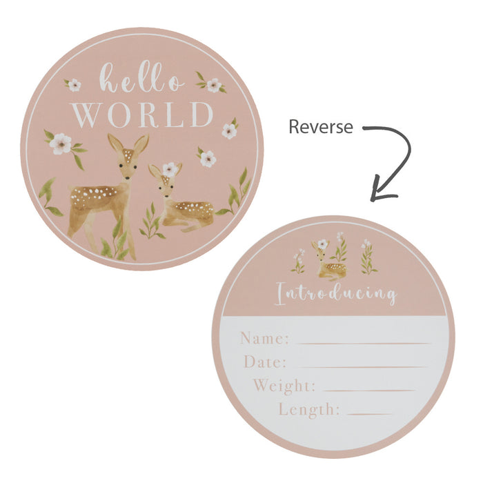 Living Textiles | Hello World Gift Set - Sophia's Garden Dusty Rose
