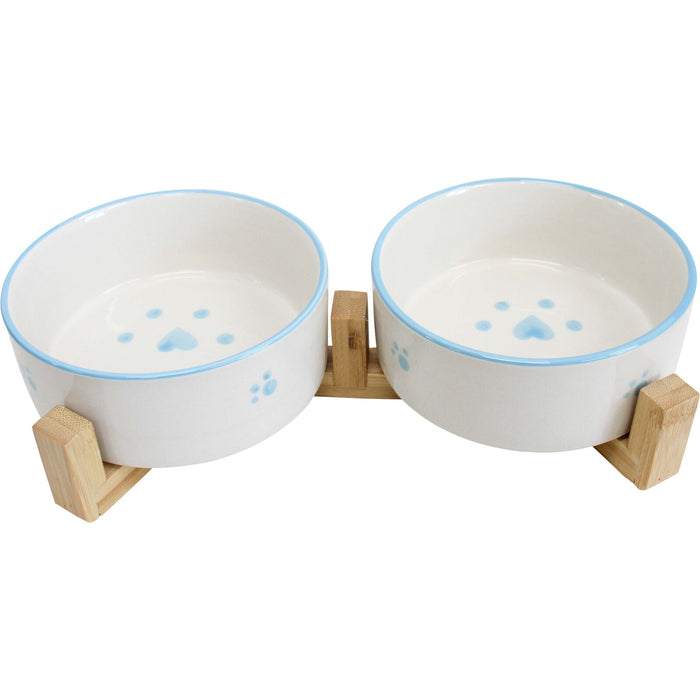 Pet Duo Feast Bowls - Blue