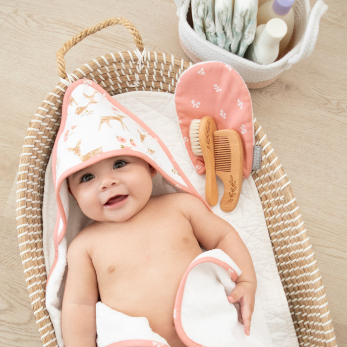 Living Textiles | 4-Piece Baby Bath Gift Set - Sophia's Garden
