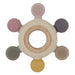 Playground by Living Textiles | Multi-Surface Teething Wheel - Rose - Lozza’s Gifts & Homewares 