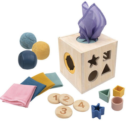 Living Textiles | 4-in-1 Sensory Cube - Lozza’s Gifts & Homewares 