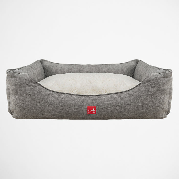Lolli Living | Rectangle Lounger Pet Bed - Grey