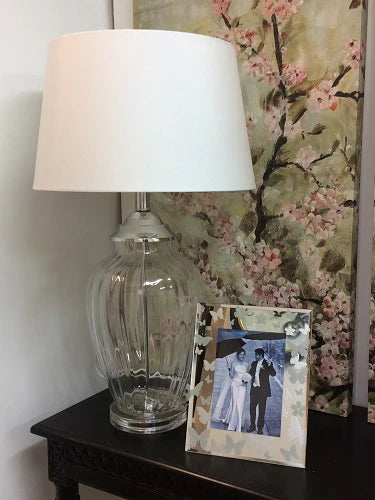 Butterfly Mirror Photo Frame – Etched White Butterfly Design, 10x15cm | MDF & Glass