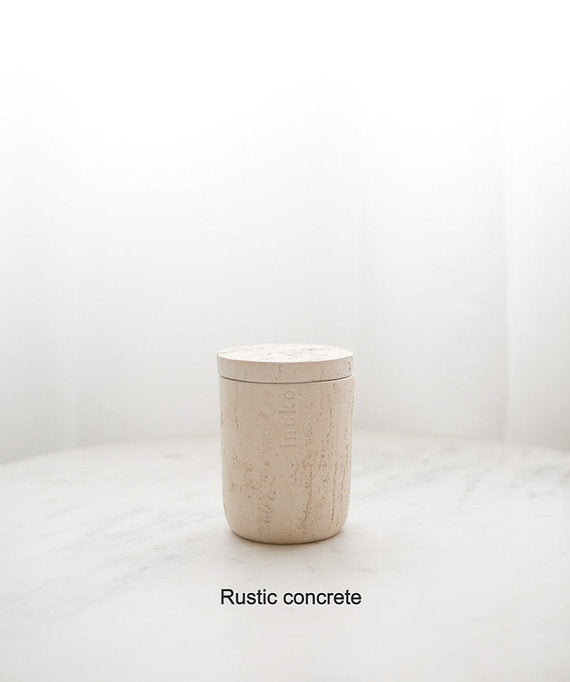 Inoko | Concrete Candle & Vessel - Large - Lozza’s Gifts & Homewares 
