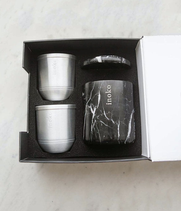 Inoko | Marble Candle Gift Set - Small - Lozza’s Gifts & Homewares 
