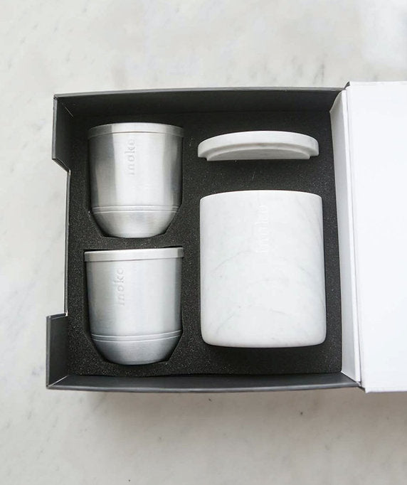 Inoko | Marble Candle Gift Set - Small - Lozza’s Gifts & Homewares 