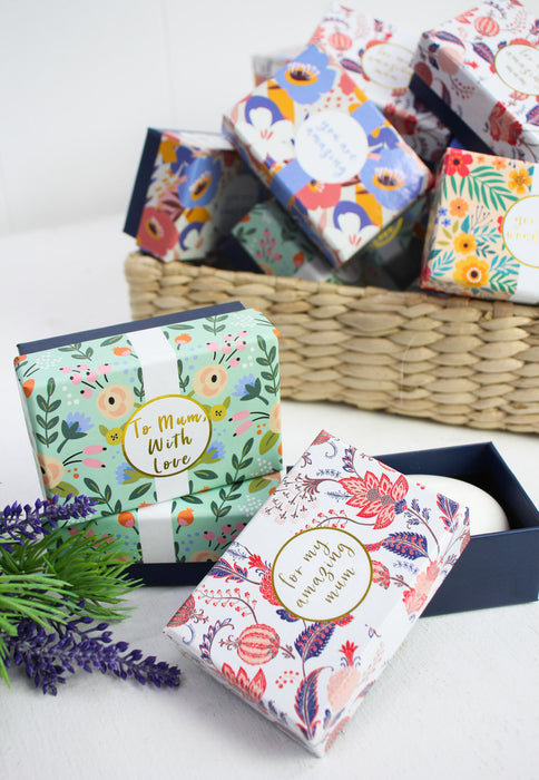 Luxury Triple Milled Soap – "Love you Mum" Gift Bar with Almond Oil & Vitamin E | Gift Boxed 9x6x4cm