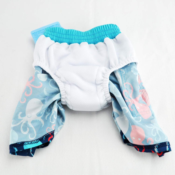 Pocket Trunks with Built-in Reusable Absorbent Swim Diaper - Royal Blue Turtle Journey - Lozza’s Gifts & Homewares 