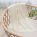 Living Textiles | Bamboo Cotton Heirloom Blanket - Natural - Lozza’s Gifts & Homewares 