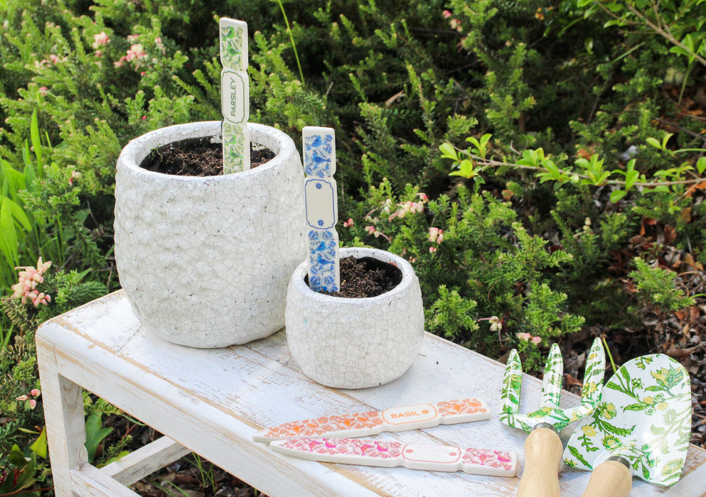 Lavida Garden Stakes Set of 4 – Flora Design Plant Supports | Decorative & Durable 19cm