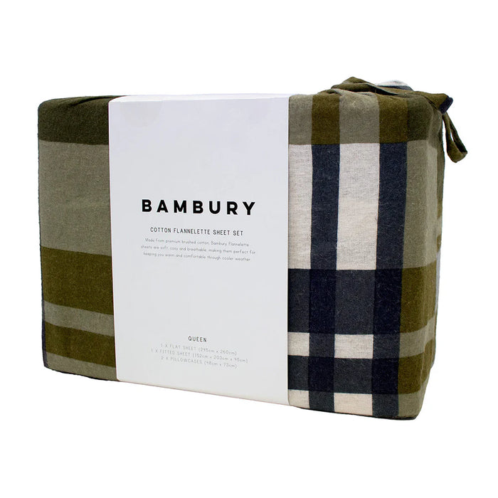 Bambury | Flannelette Sheet Set - Devin