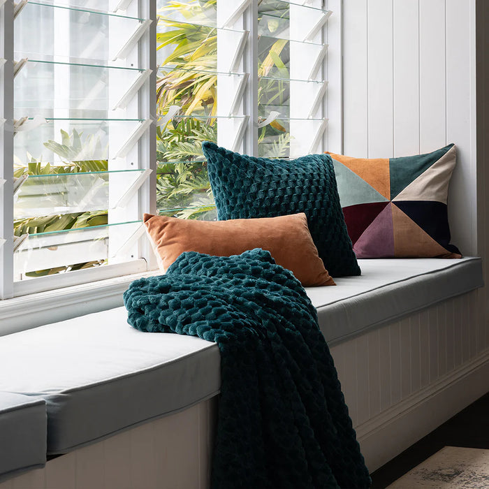 Bambury | Velvet Rectangle Cushion - Woodrose