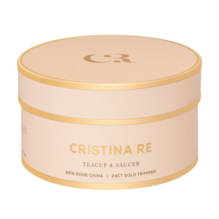 Cristina Re | Teacup & Saucer -  Polka Gold Blush