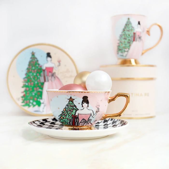 Cristina Re | Teacup & Saucer - Lucille's Christmas