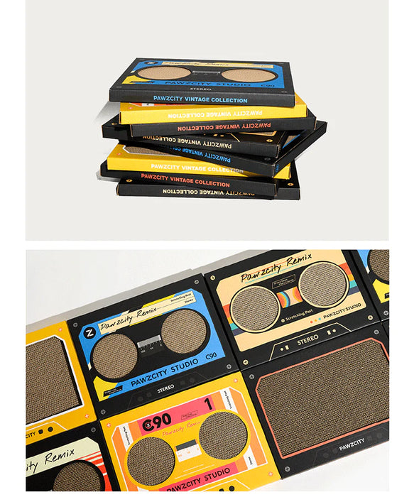 PAWZCITY | Vintage Tape Cat Scratching Board - B - Lozza’s Gifts & Homewares 