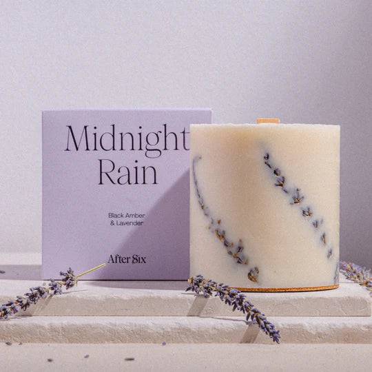 After Six Candle - Midnight Rain - Lozza’s Gifts & Homewares 