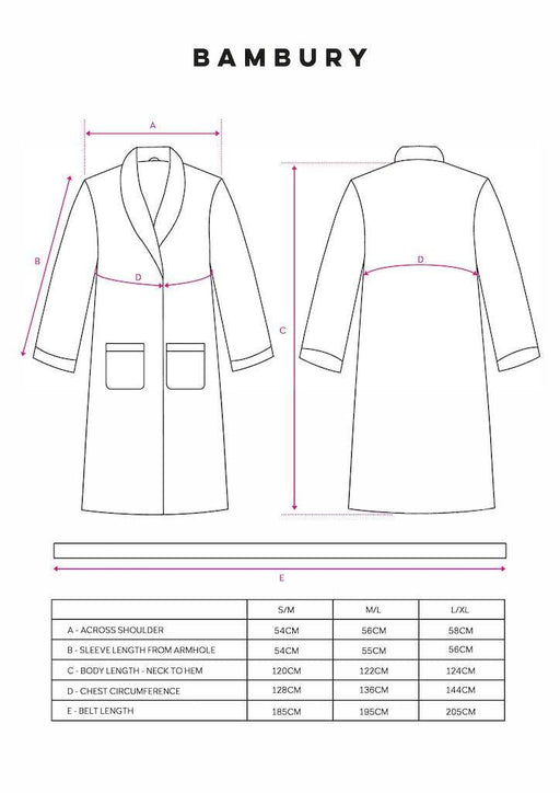 Bambury Microplush Bath Robe - Blush - Lozza’s Gifts & Homewares 