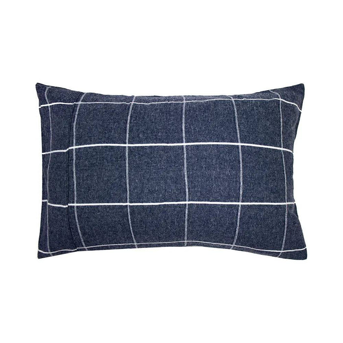 Bambury Acton Flannelette Quilt Cover Set - Blue - Lozza’s Gifts & Homewares 