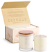 Byron Bay Scented Pure Soy Candle & Refill Candle Twin Gift Set - Vanilla Caramel - Lozza’s Gifts & Homewares 
