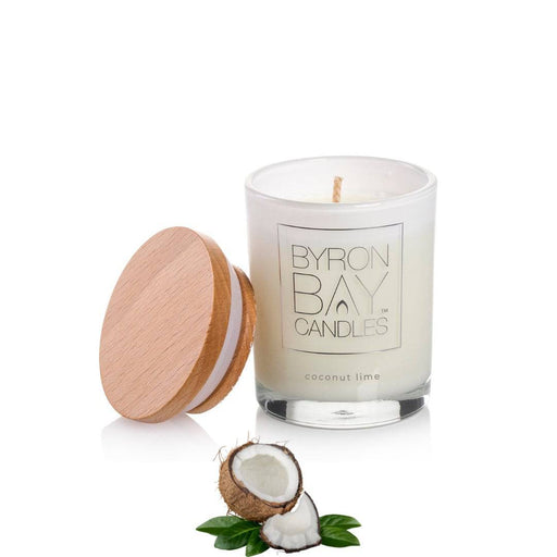 Byron Bay Scented Pure Soy Candles 18hr - Cocounut Lime - Lozza’s Gifts & Homewares 