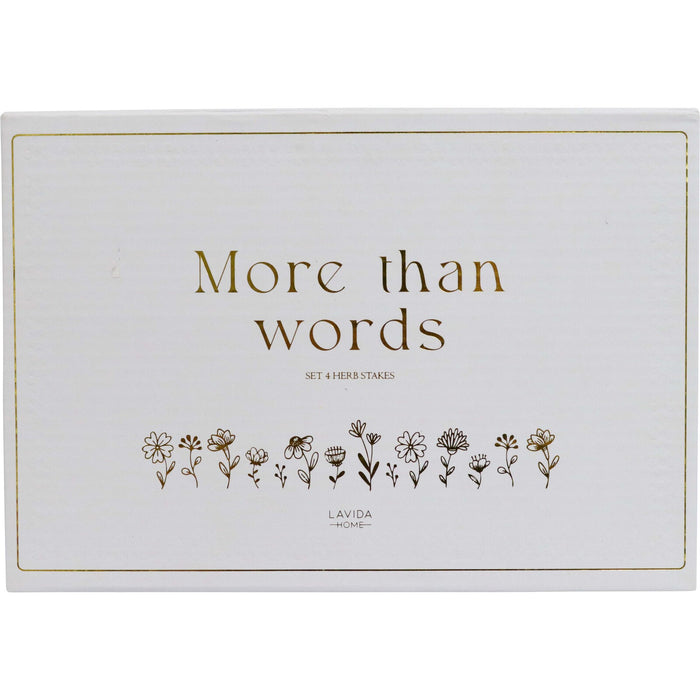 Lavida Garden Stakes Set of 4 – Flora Design Plant Supports | Decorative & Durable 19cm