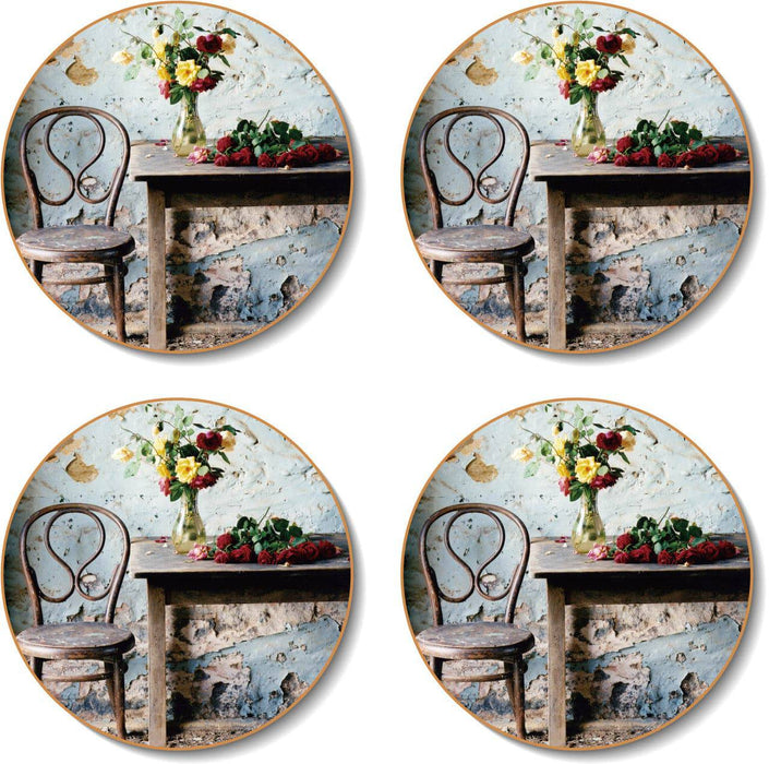 Cinnamon Blue Room Round Coasters Set of 4 - Lozza’s Gifts & Homewares 