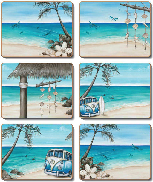 Cinnamon Paddle Bliss Coasters Set of 6 - Lozza’s Gifts & Homewares 