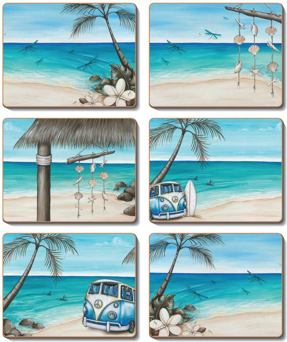 Cinnamon Paddle Bliss Placemats Set of 6 - Lozza’s Gifts & Homewares 