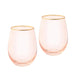 Tumbler Glasses Rose Crystal Set of 2 - Lozza’s Gifts & Homewares 
