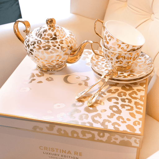 Two Cup & Teapot Tea Set -  Louis Leopard - Limited Edition - Lozza’s Gifts & Homewares 