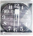 34cm Round MDF Wall Clock Natural Beach - Lozza’s Gifts & Homewares 