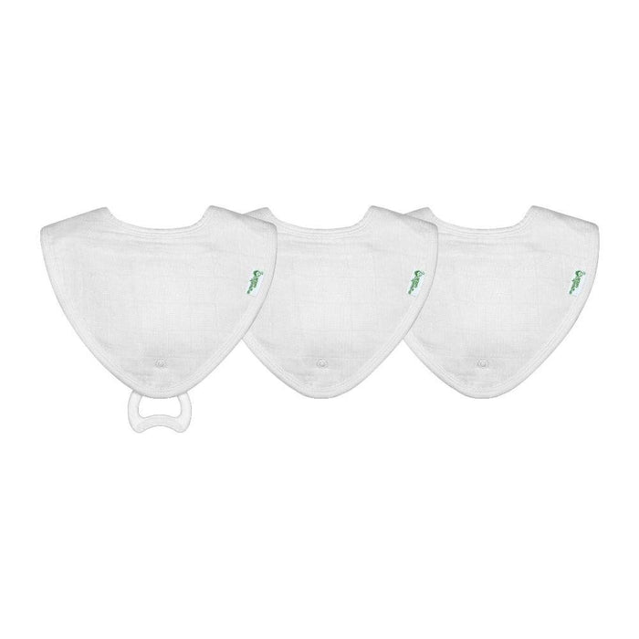 Muslin Stay-dry Teether Bibs made from Organic Cotton (3pk) - Lozza’s Gifts & Homewares 