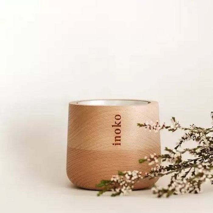 Inoko - Candle Vessel - Timber - Lozza’s Gifts & Homewares 