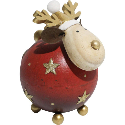 Reindeer Round - Red - Lozza’s Gifts & Homewares 