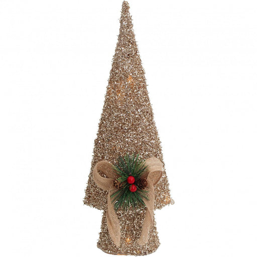 Xmas Gold Tree on Stand  - Large - Lozza’s Gifts & Homewares 