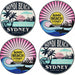 Coasters Bondi Beach S/4 - Lozza’s Gifts & Homewares 