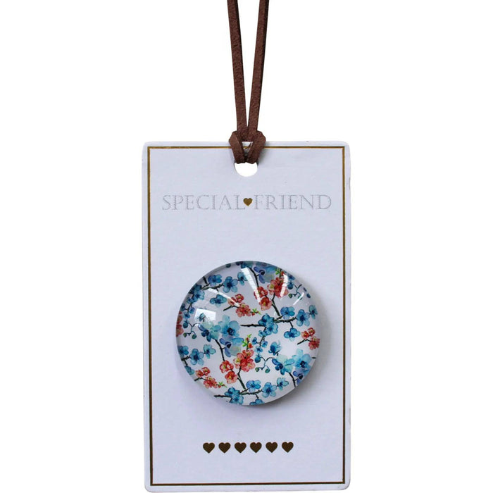 Special Friend Glass Magnet - Blossom - Lozza’s Gifts & Homewares 
