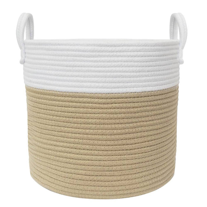 100% Cotton Rope Hamper - Medium - Natural - Lozza’s Gifts & Homewares 
