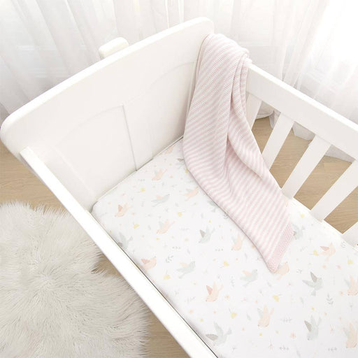 Jersey Bassinet Fitted Sheet 2 Pack - Ava - Lozza’s Gifts & Homewares 