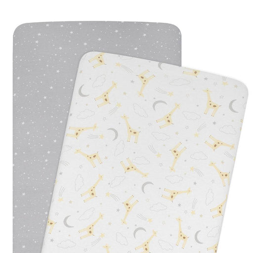 Jersey Co-Sleeper/Cradle Fitted Sheets 2 Pack -  Noah/Stars - Lozza’s Gifts & Homewares 