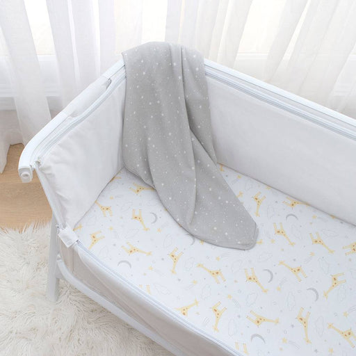 Jersey Co-Sleeper/Cradle Fitted Sheets 2 Pack -  Noah/Stars - Lozza’s Gifts & Homewares 