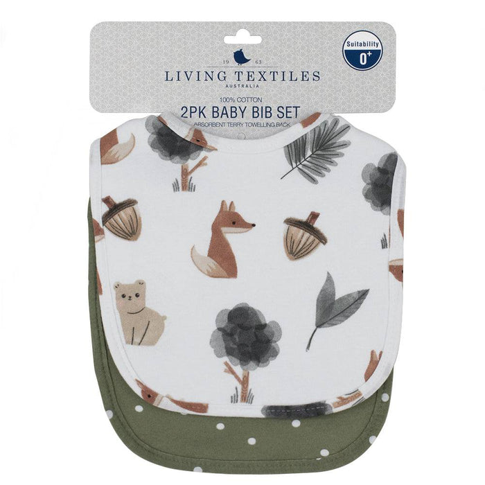 Baby Bibs - 2-Pack - Forest Retreat - Lozza’s Gifts & Homewares 