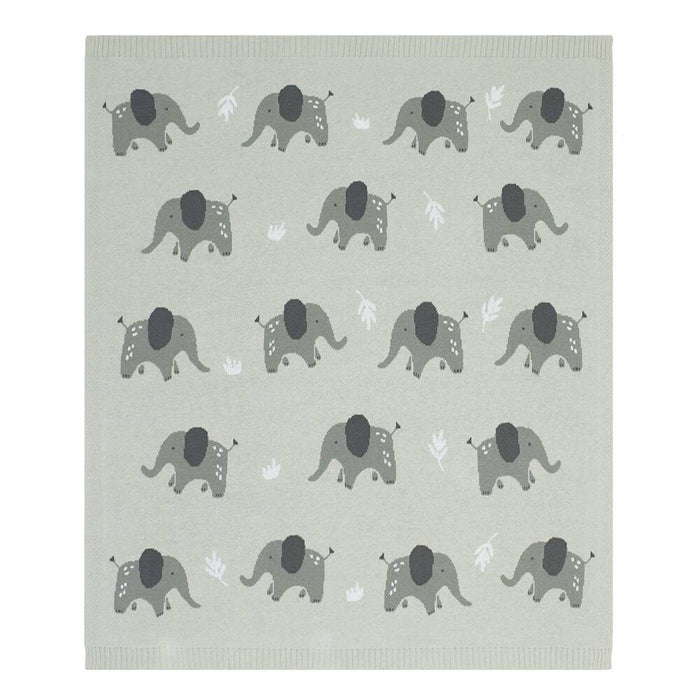 100% Cotton Whimsical Elephant Blanket - Lozza’s Gifts & Homewares 