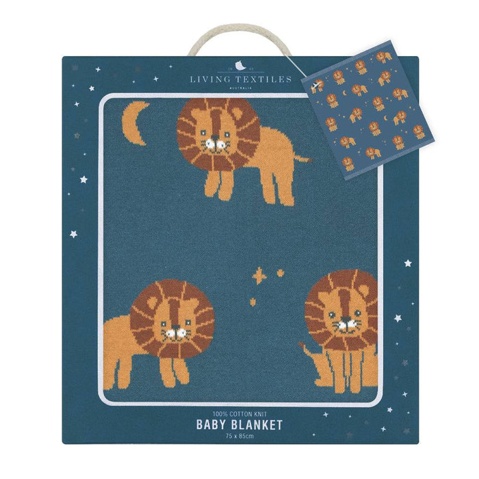 100% Cotton Whimsical Lion Blanket - Lozza’s Gifts & Homewares 