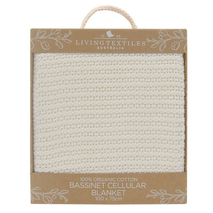Organic Cot Cellular Blanket - Natural White - Lozza’s Gifts & Homewares 