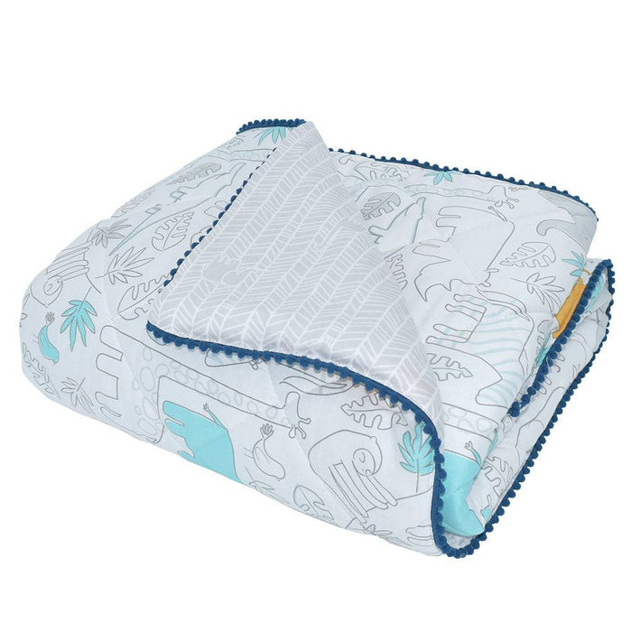 Quilted Cot Comforter - Urban Safari - Lozza’s Gifts & Homewares 
