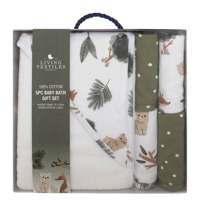 5-Piece Baby Bath Gift Set - Forest Retreat - Lozza’s Gifts & Homewares 