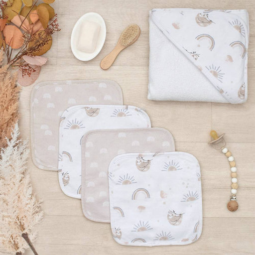 5-Piece Baby Bath Gift Set - Happy Sloth - Lozza’s Gifts & Homewares 