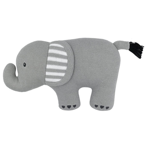 100% Cotton knit cushion - Elephant - Lozza’s Gifts & Homewares 