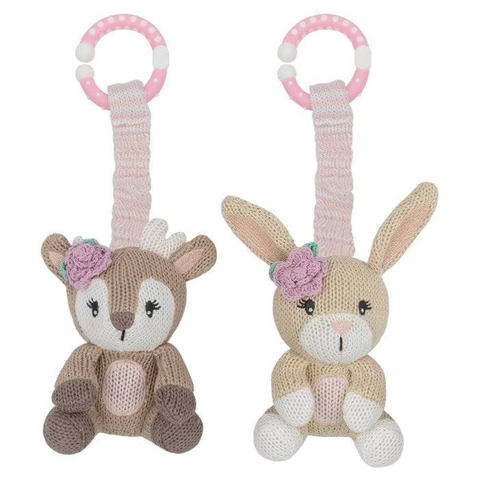 2pk Stroller Toys - Fawn & Bunny - Lozza’s Gifts & Homewares 